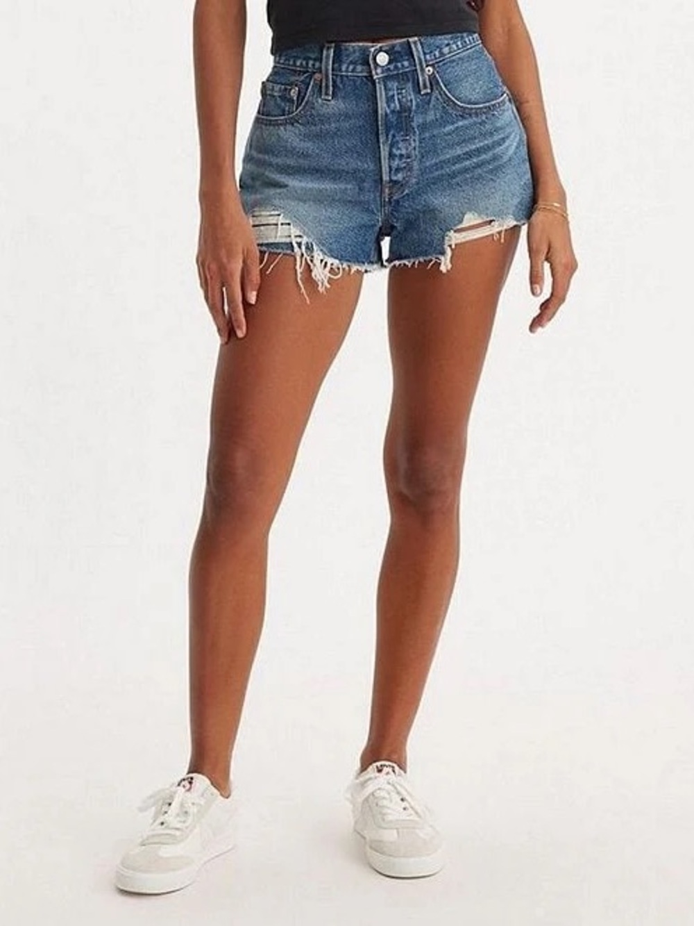 NWOT - Levi’s 501 Original Fit High Rise Women’s Denim Jean Shorts DARN IT NOW